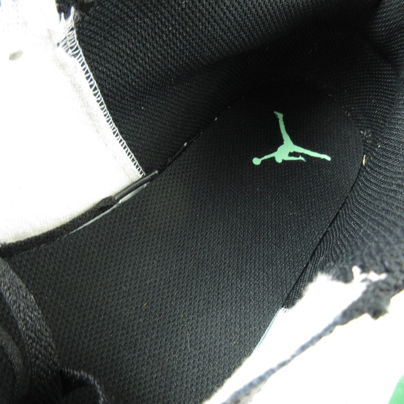 【中古】NIKE | ナイキ AIR JORDAN 1 LOW GREEN GLOW スニーカー 553558-131 ホワイト 30cm