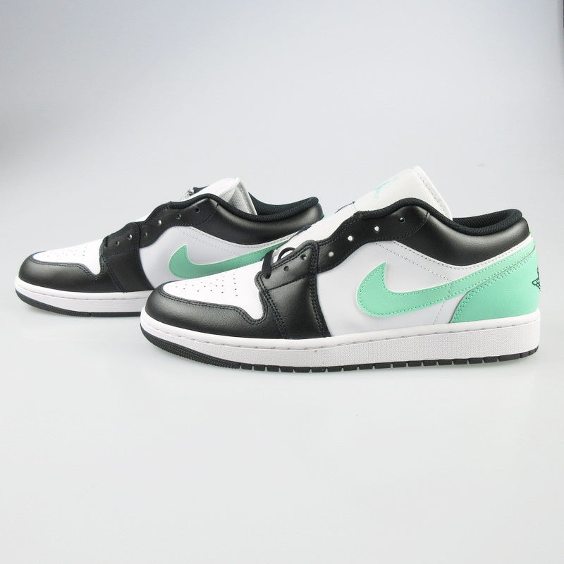 【中古】NIKE | ナイキ AIR JORDAN 1 LOW GREEN GLOW スニーカー 553558-131 ホワイト 30cm