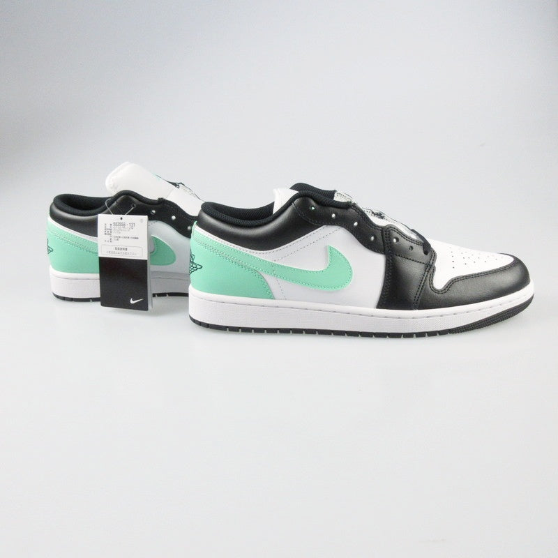 【中古】NIKE | ナイキ AIR JORDAN 1 LOW GREEN GLOW スニーカー 553558-131 ホワイト 30cm
