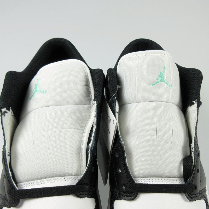 【中古】NIKE | ナイキ AIR JORDAN 1 LOW GREEN GLOW スニーカー 553558-131 ホワイト 30cm
