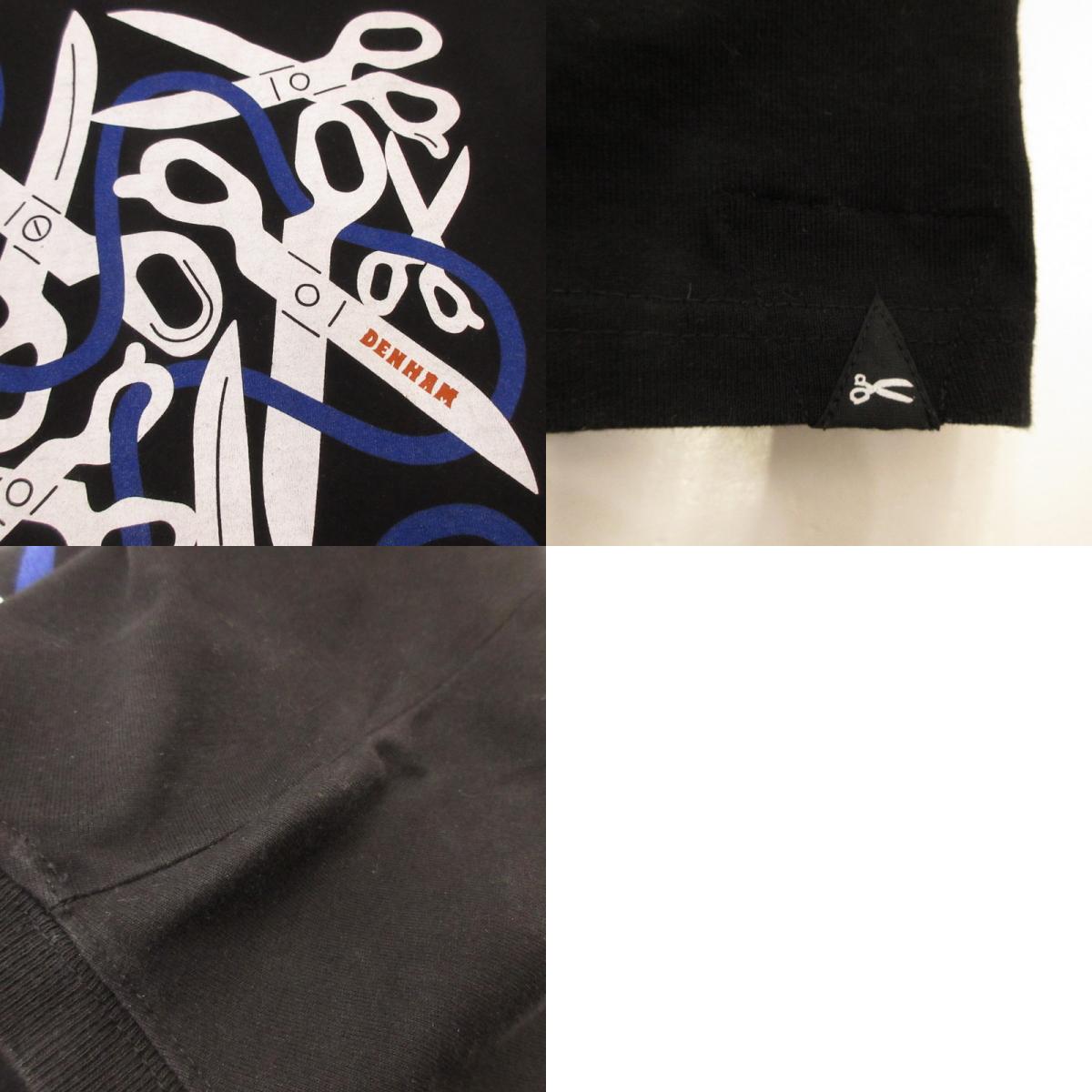 【中古】DENHAM | デンハム HXD SCISSOR BOX TEE HCJ 半袖Tシャツ 01-22-02-52-221 ブラック サイズ:XL