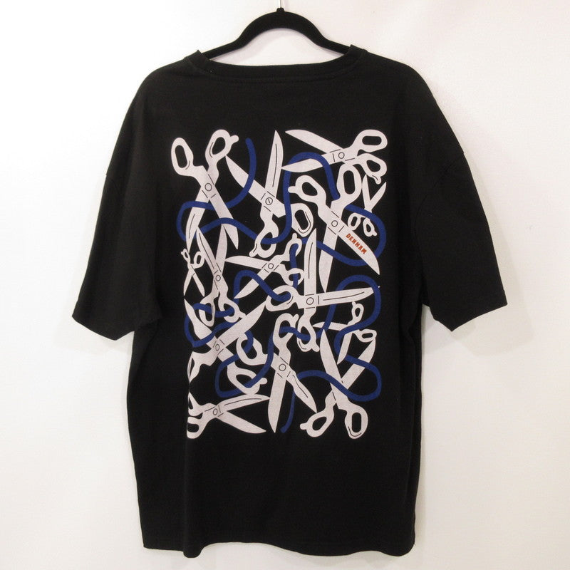 【中古】DENHAM | デンハム HXD SCISSOR BOX TEE HCJ 半袖Tシャツ 01-22-02-52-221 ブラック サイズ:XL