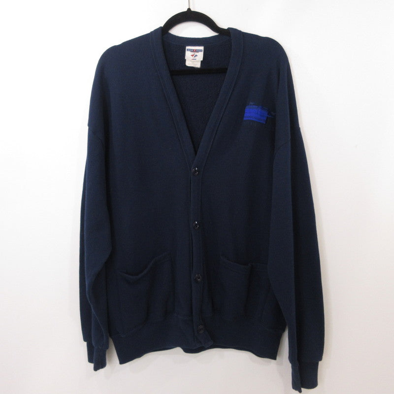 【中古】 KOPY KATS QUEST TEAM カーディガン ネイビー サイズ:XL