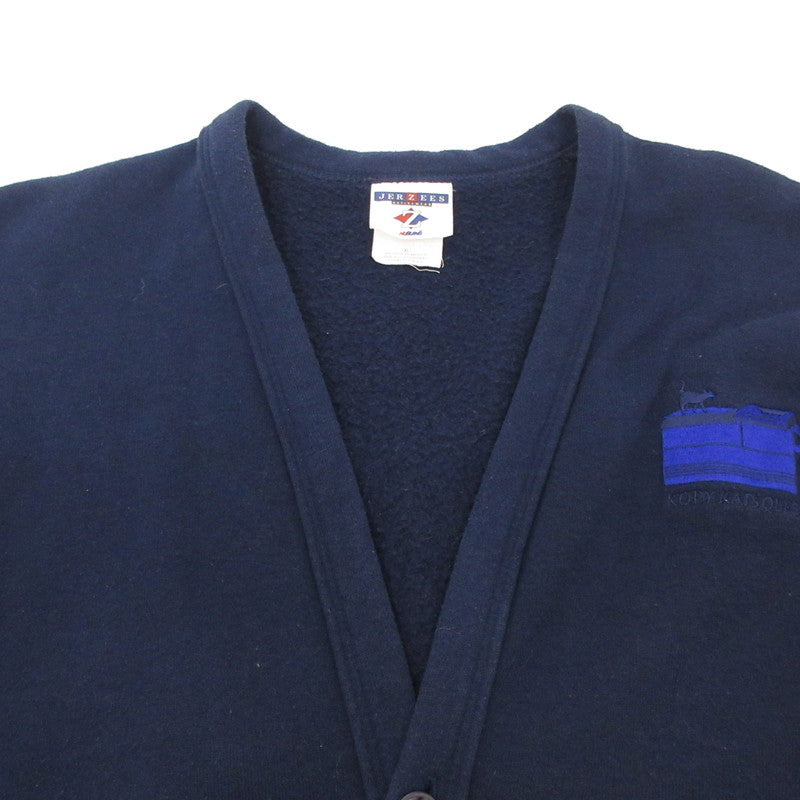 【中古】 KOPY KATS QUEST TEAM カーディガン ネイビー サイズ:XL