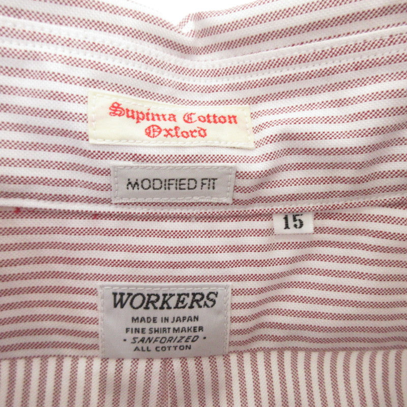 【中古】WORKERS | ワーカーズ Modified BD Shirt 長袖シャツ サイズ:15
