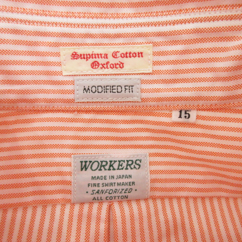【中古】WORKERS | ワーカーズ Modified BD Shirt 長袖シャツ サイズ:15