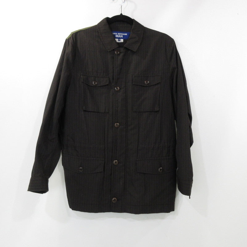 【中古】JUNYA WATANABE COMME des GARCONS MAN | ジュンヤワタナベコムデギャルソンマン 切替エステルラミージャケット その他アウター WI-J004 ブラウン サイズ:XS