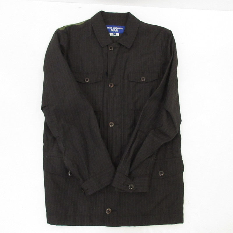 【中古】JUNYA WATANABE COMME des GARCONS MAN | ジュンヤワタナベコムデギャルソンマン 切替エステルラミージャケット その他アウター WI-J004 ブラウン サイズ:XS