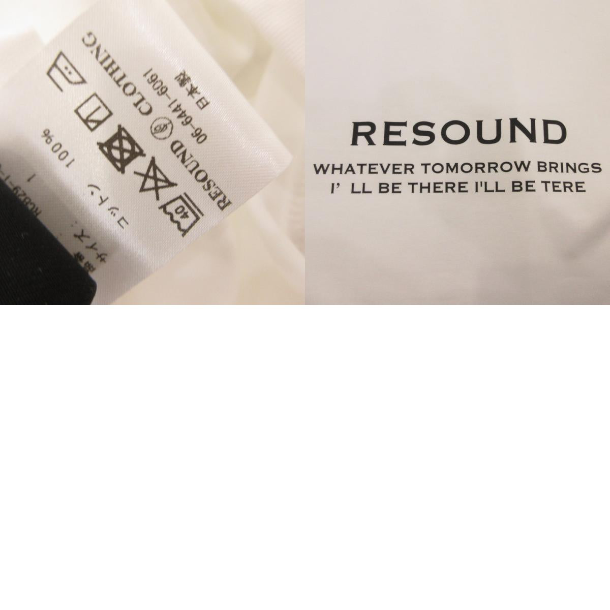 【中古】RESOUND CLOTHING | リサウンドクロージング S/S ICON T-Shirts 半袖Tシャツ RCB29-T-002 ホワイト サイズ:1