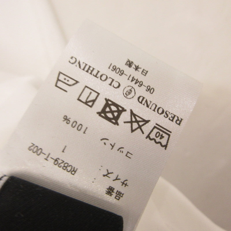 【中古】RESOUND CLOTHING | リサウンドクロージング S/S ICON T-Shirts 半袖Tシャツ RCB29-T-002 ホワイト サイズ:1