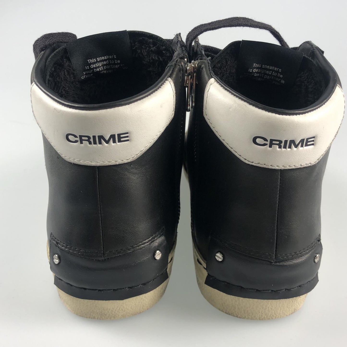 【中古】 DISTRESSED HIGH スニーカー 18070AA6.20 ブラック 27.5cm