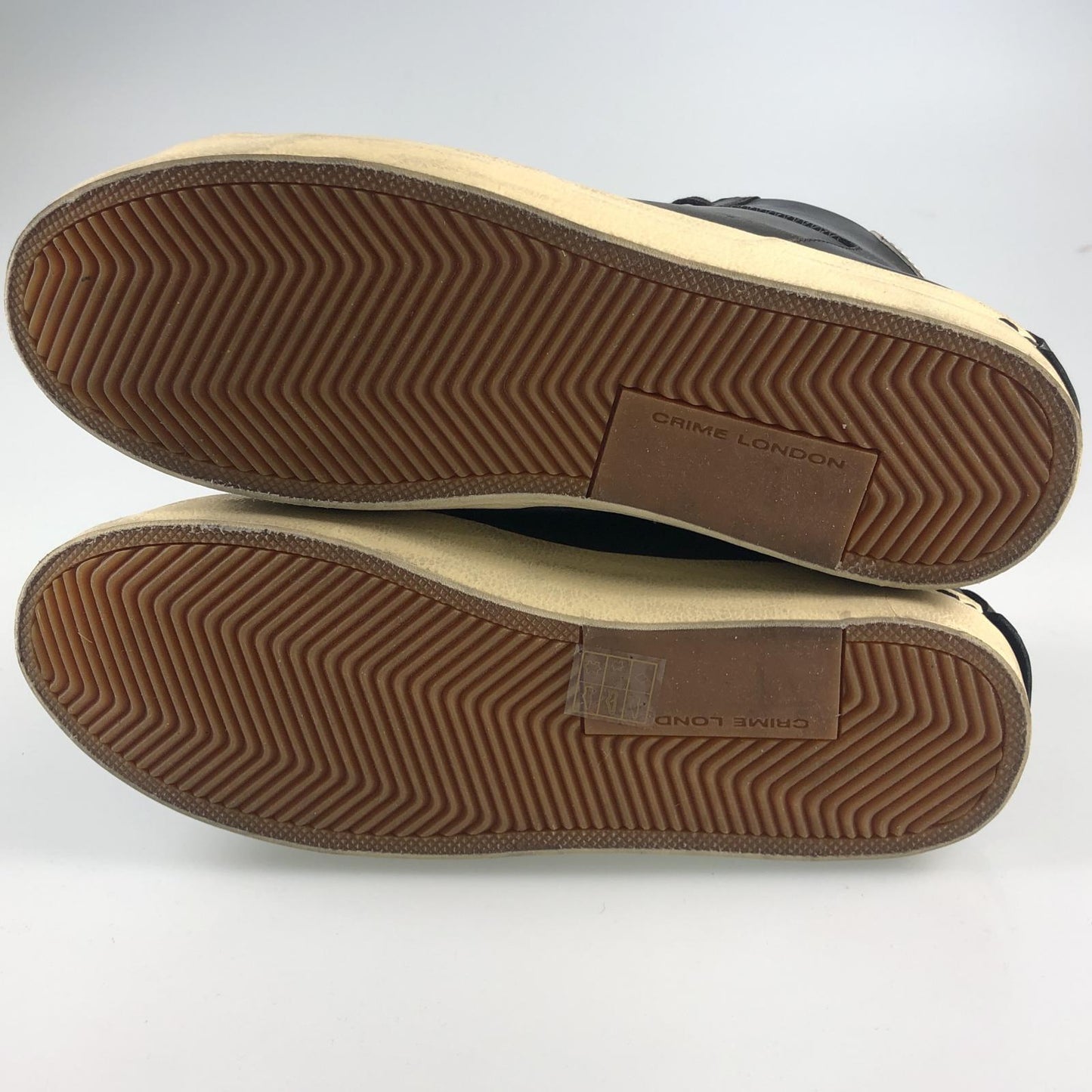 【中古】 DISTRESSED HIGH スニーカー 18070AA6.20 ブラック 27.5cm