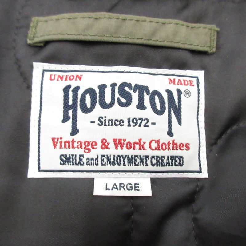 【中古】HOUSTON | ヒューストン ミリタリージャケット 51308 カーキ サイズ:L