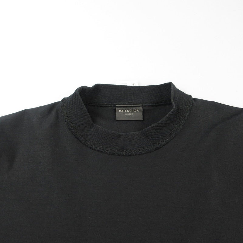 【中古】BALENCIAGA | バレンシアガ インサイドアウトロゴ 半袖Tシャツ 720198 TNVR5 国内正規品 ブラック サイズ:L