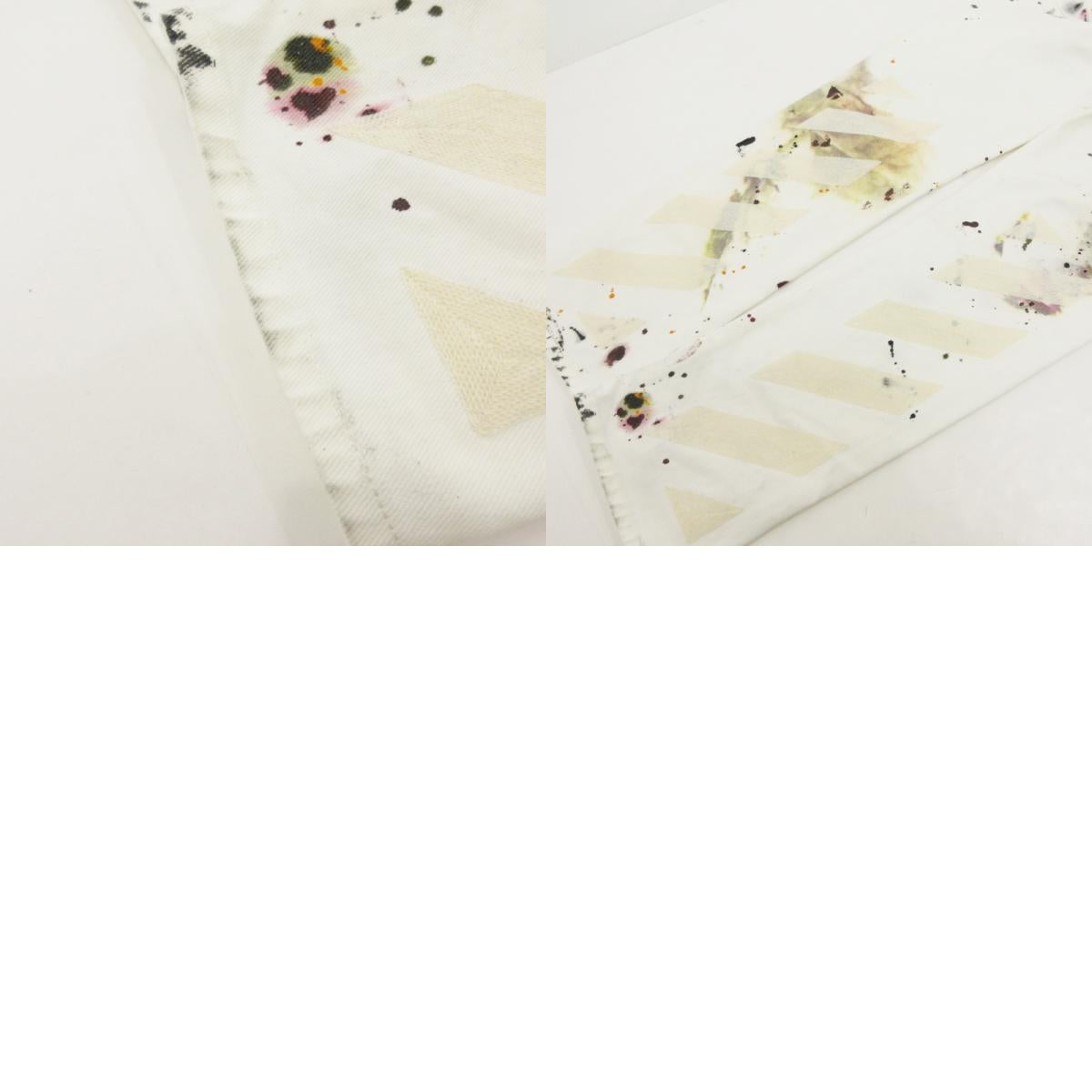 【中古】OFF-WHITE | オフホワイト PAINT SPLASH JEANS デニムパンツ OMYA011F19D08024 サイズ:W:32CM ホワイト