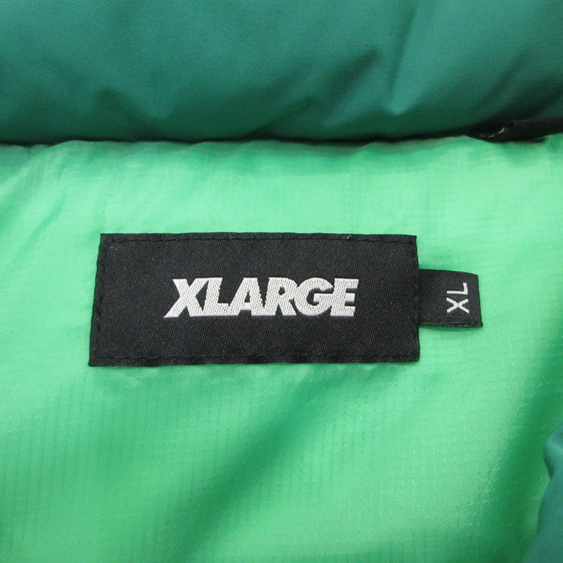 【中古】X-LARGE | エクストララージ DOWN VEST ダウンベスト 101234021010 グリーン サイズ:XL