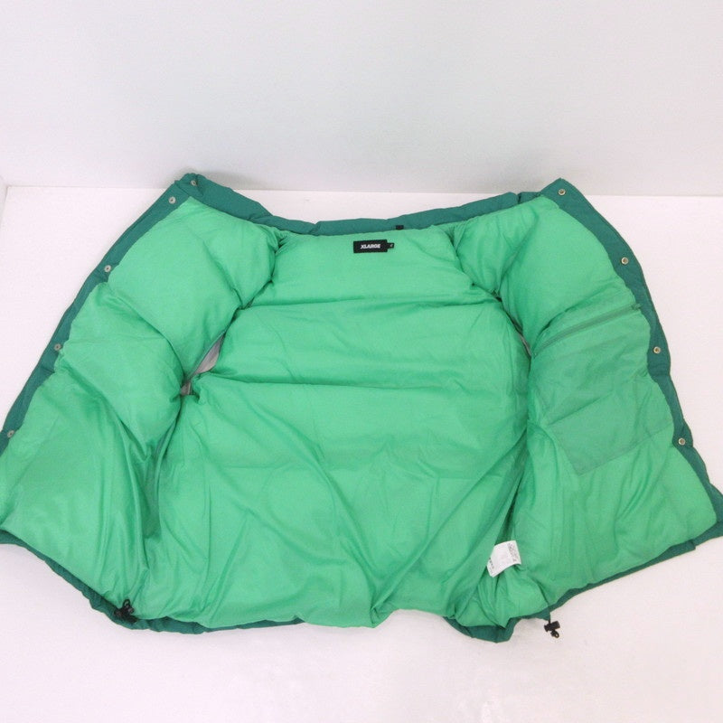 【中古】X-LARGE | エクストララージ DOWN VEST ダウンベスト 101234021010 グリーン サイズ:XL