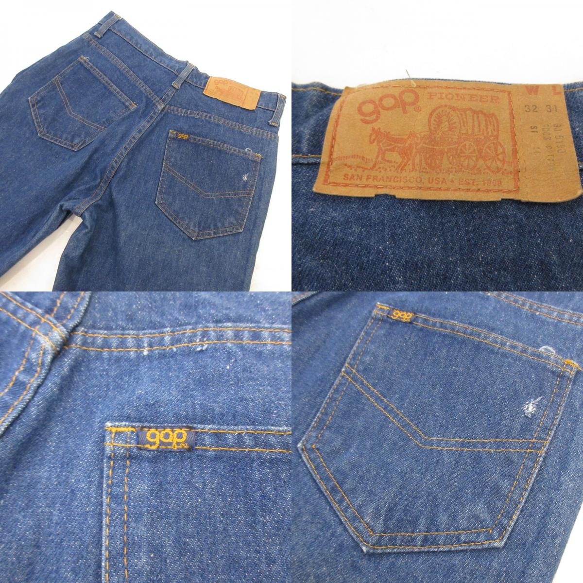 【中古】GAP | ギャップ デニムパンツ 年式:80s ブルー サイズ:32