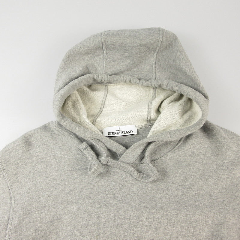 【中古】STONE ISLAND | ストーンアイランド LOGO PATCH HOODIE パーカー 751564120 国内正規品 2021A/W グレー サイズ:M
