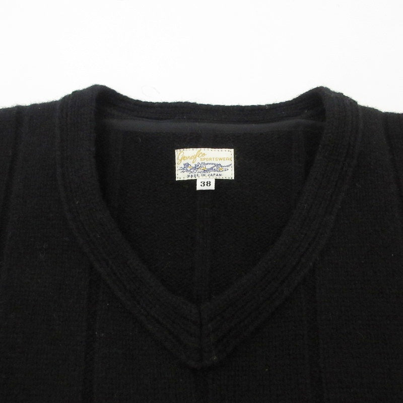 【中古】 DROP NEEDLE KNIT セーター ブラック サイズ:38