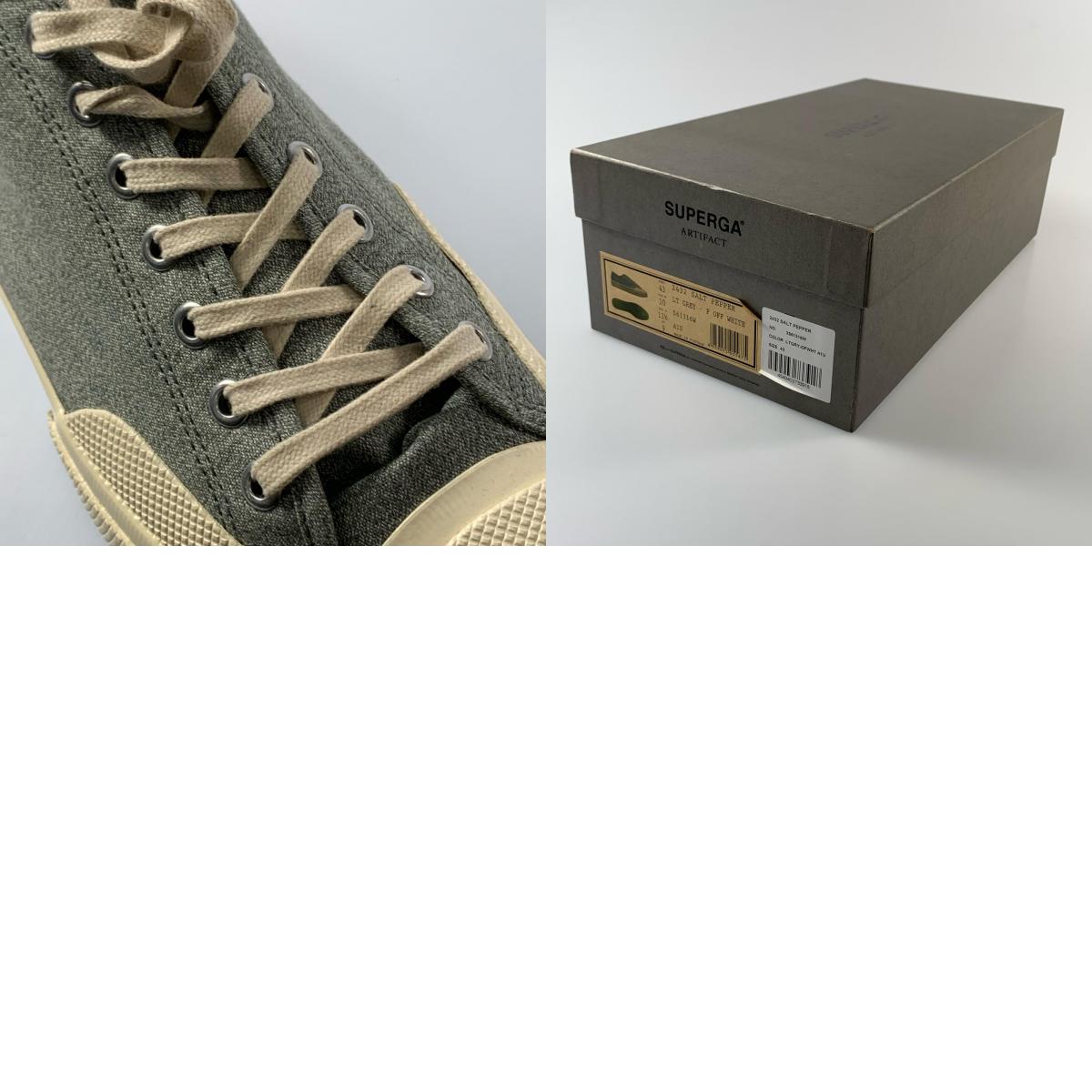【中古】SUPERGA | スペルガ 2432 SALT PEPPER スニーカー 3S61316W US10(28.0cm程度) グレー