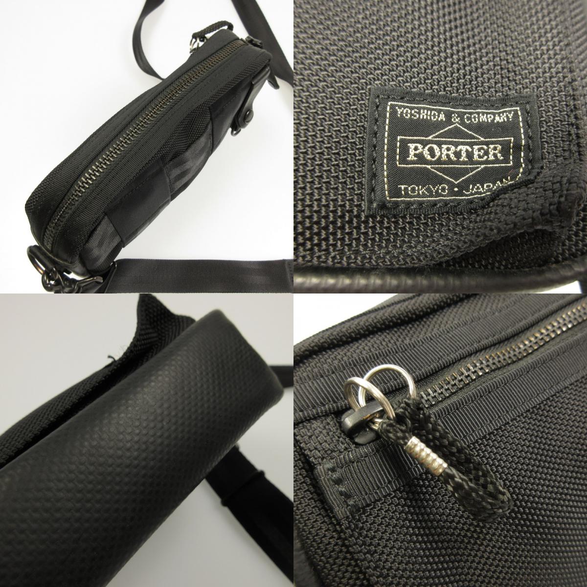 【中古】PORTER | ポーター HEAT ショルダーバッグ 703-06975 ブラック