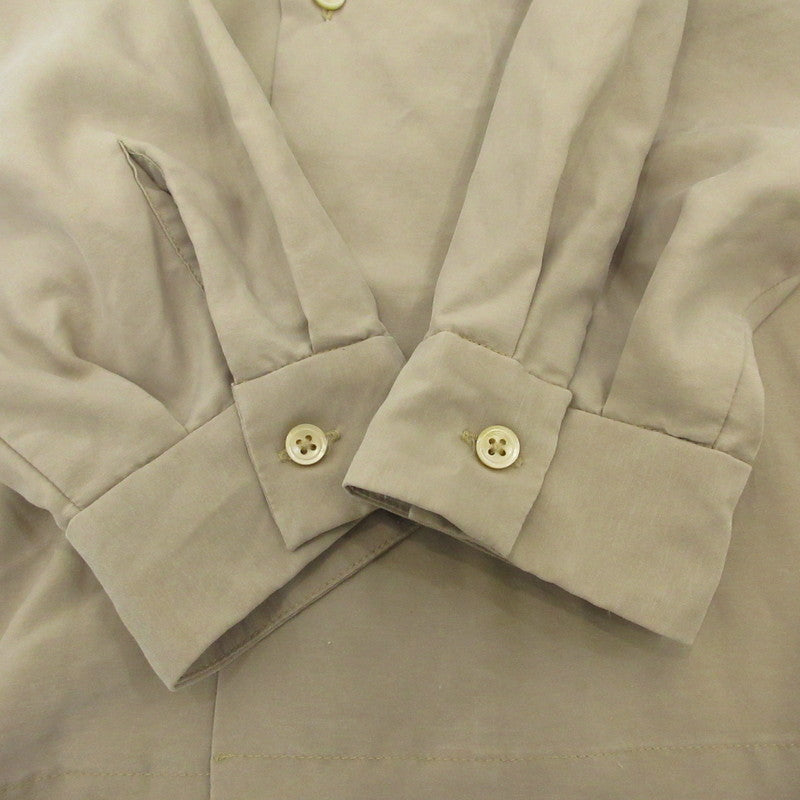 【中古】SON OF THE CHEESE | サノバチーズ BOX POCKET L/S 半袖シャツ SC2110-SH01 ベージュ サイズ:L