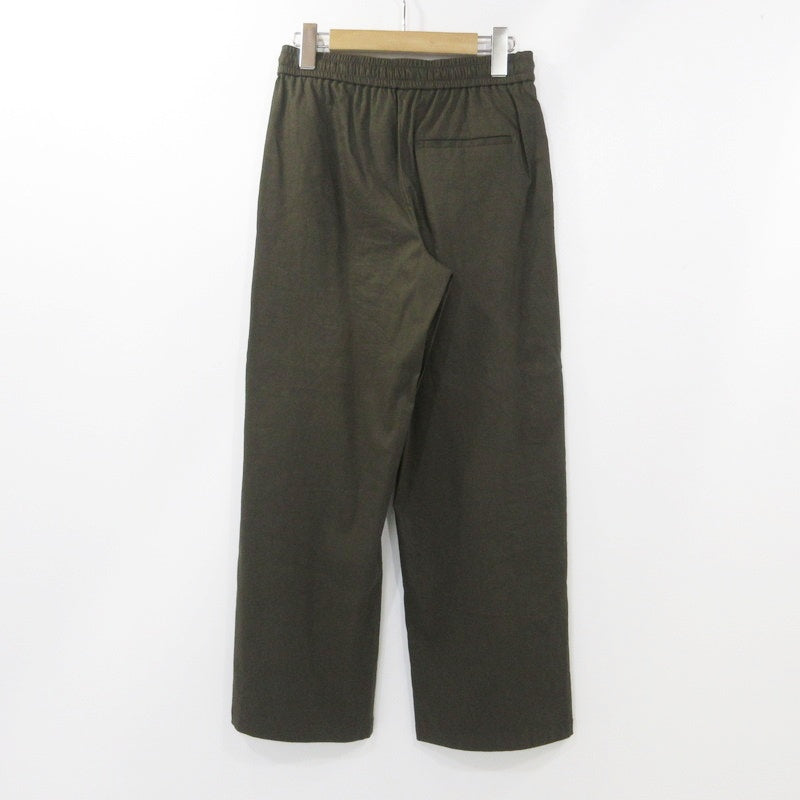 【中古】theory | セオリー ウォッシャブルリネンストレッチパンツ パンツ 3106433 カーキ サイズ:36