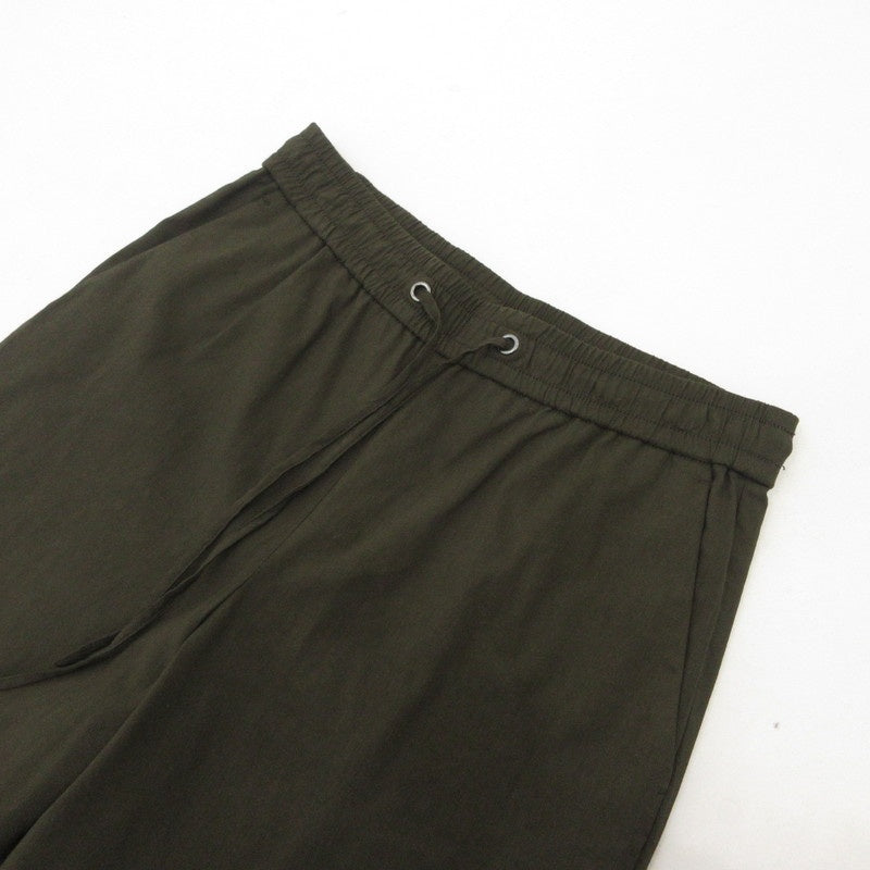 【中古】theory | セオリー ウォッシャブルリネンストレッチパンツ パンツ 3106433 カーキ サイズ:36