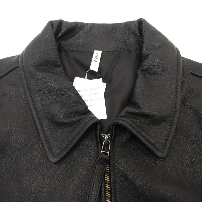 【中古】 COMFORTABLE SWING TOP JACKET レザー SH-01-WS-GOAT-3 ブラック サイズ:2