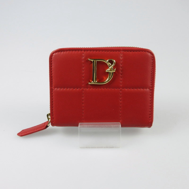 【中古】DSQUARED2 | ディースクエアード D2 STATEMENT SOFT WALLET 長財布 S83WA0024 レッド