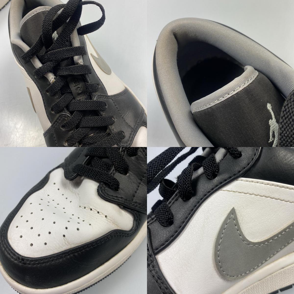 【中古】NIKE | ナイキ AIR JORDAN 1 LOW スニーカー 553558-040 ブラック 28cm