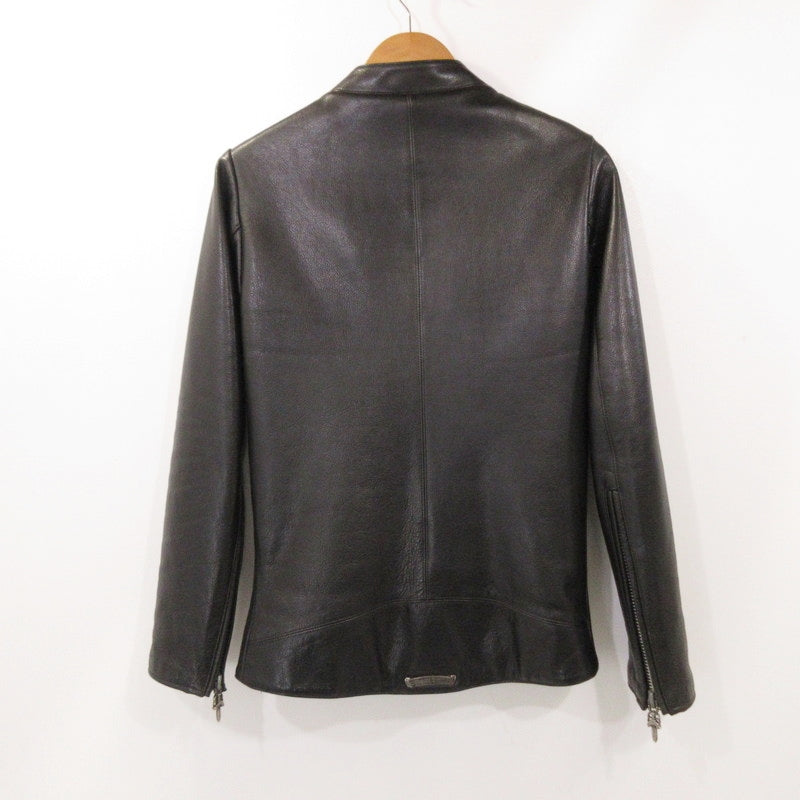 【中古】CHROME HEARTS | クロムハーツ RACING2 レザー 2225-304-6062 国内正規品 ブラック サイズ:M