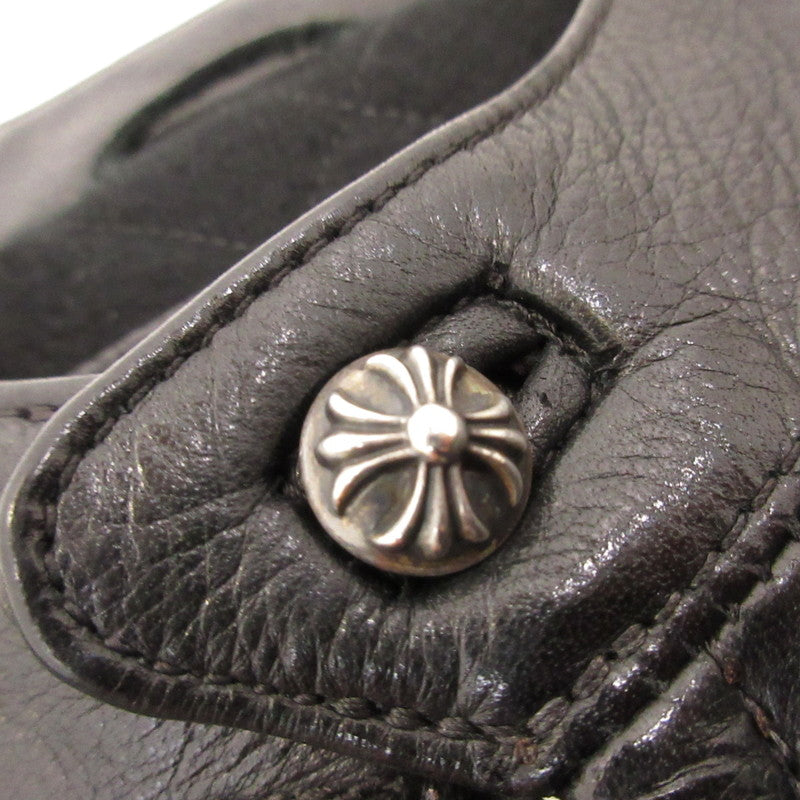 【中古】CHROME HEARTS | クロムハーツ RACING2 レザー 2225-304-6062 国内正規品 ブラック サイズ:M