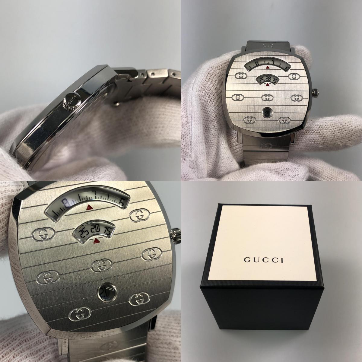 【中古】GUCCI | グッチ GRIP 腕時計 YA157401 シルバー