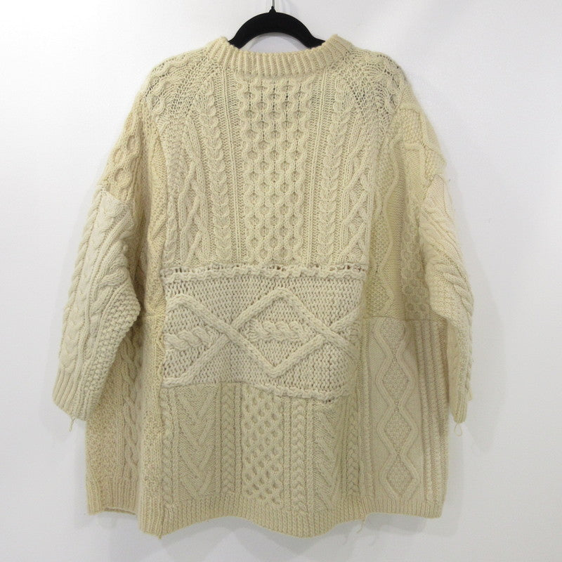 【中古】SUNNY SIDE UP | サニーサイドアップ REMAKE 15 KNIT セーター USED FABRIC使用 アイボリー サイズ:2