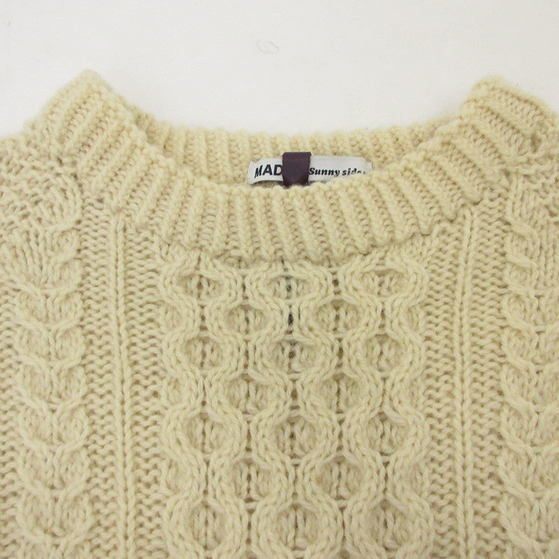 【中古】SUNNY SIDE UP | サニーサイドアップ REMAKE 15 KNIT セーター USED FABRIC使用 アイボリー サイズ:2