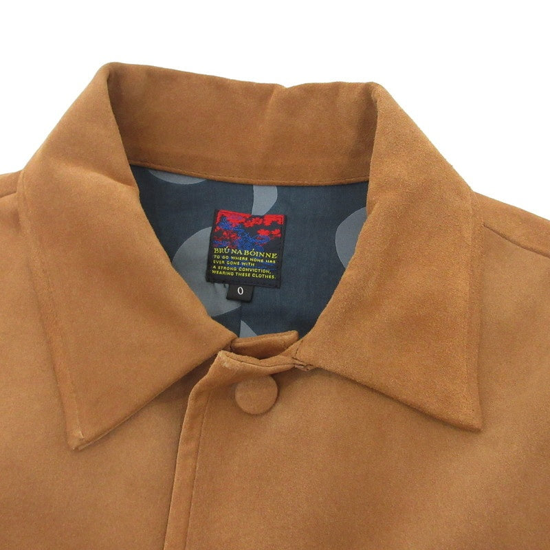 【中古】BRU NA BOINNE | ブルーナボイン アッシパトルジャンパー レザー 5L-0004 ブラウン