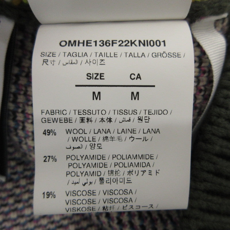 【中古】OFF-WHITE | オフホワイト セーター OMHE136F22KNI001 並行品 オリーブ サイズ:M