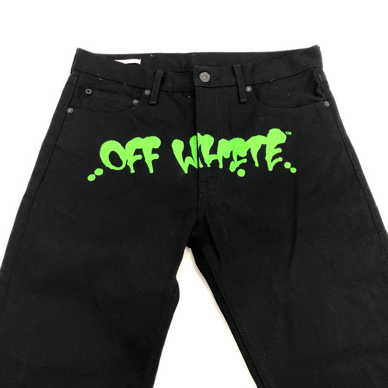 【中古】OFF-WHITE | オフホワイト デニムパンツ OMYA124S22DEN003 2022S/S 並行品 W:31 ブラック