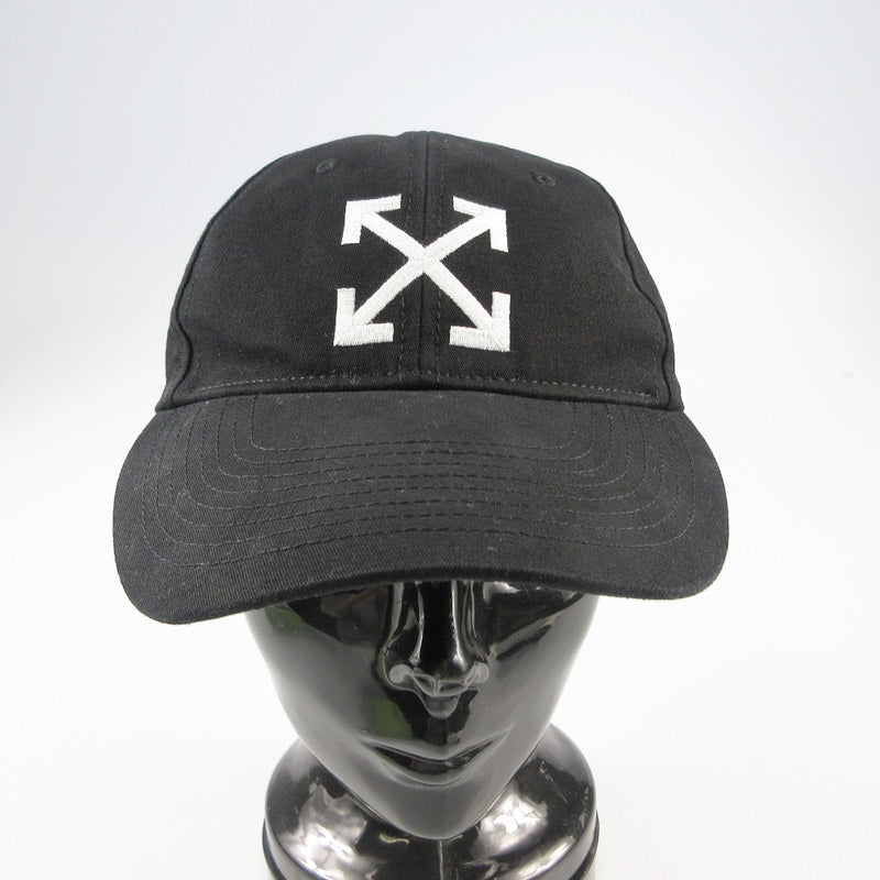 【中古】OFF-WHITE | オフホワイト Arrow Logo Baseball cap キャップ 並行品 ブラック