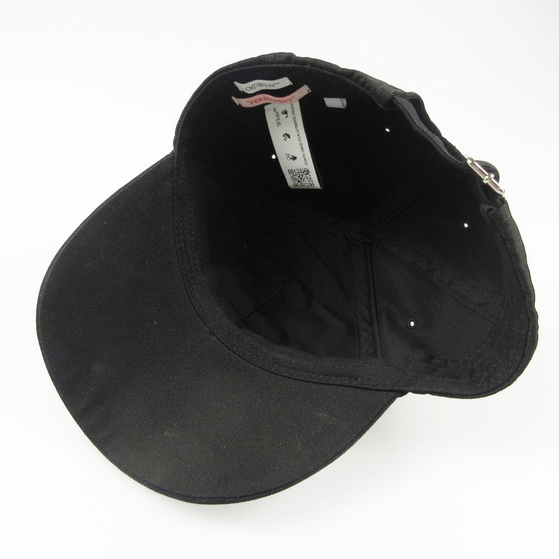 【中古】OFF-WHITE | オフホワイト Arrow Logo Baseball cap キャップ 並行品 ブラック