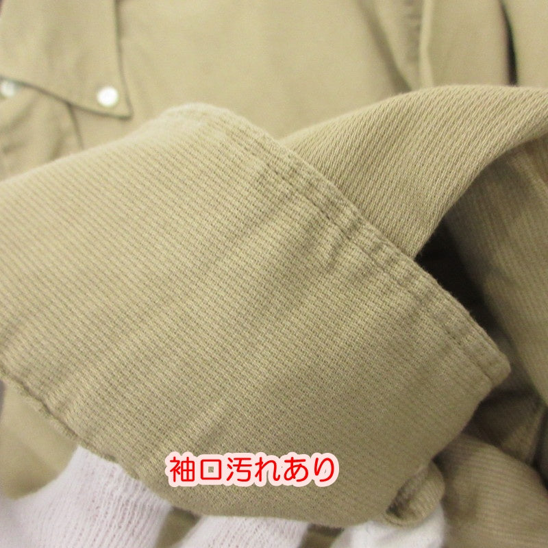 WORKERS | Workers Modified Wide Spread (Pique) Long Sleeve Shirt Beige
