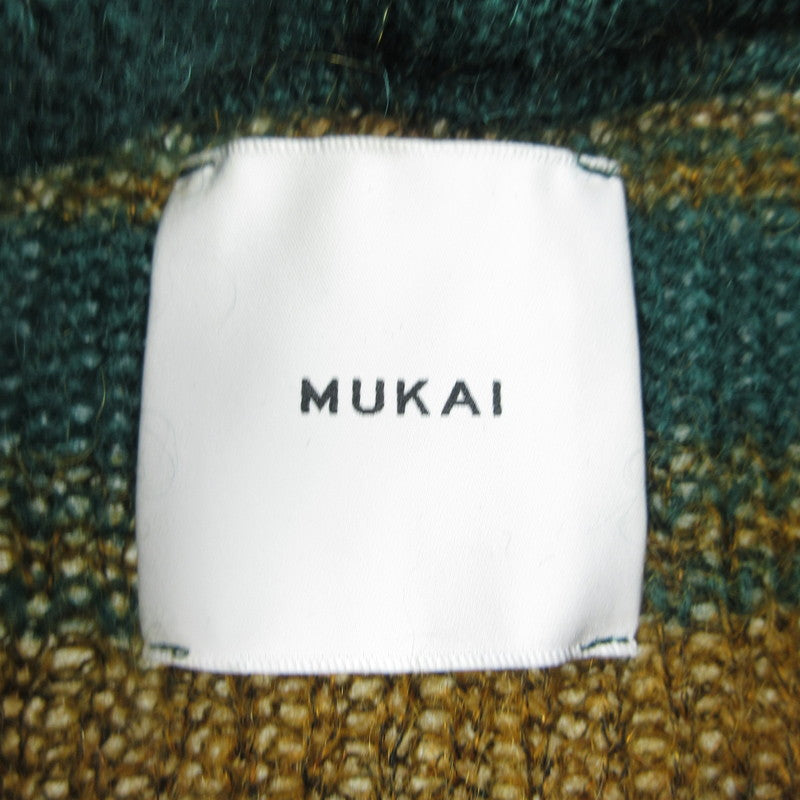 【中古】 MOHAIR BORDER KNIT セーター 112630027 グリーン サイズ:2