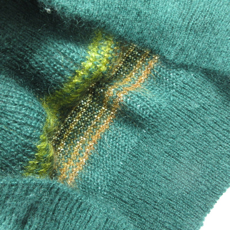 【中古】 MOHAIR BORDER KNIT セーター 112630027 グリーン サイズ:2