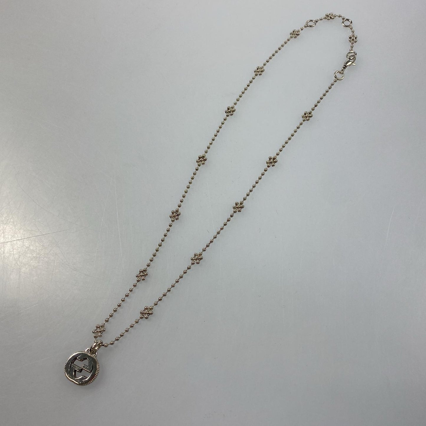 【中古】GUCCI | グッチ インターロッキングGフラワー ネックレス 479221