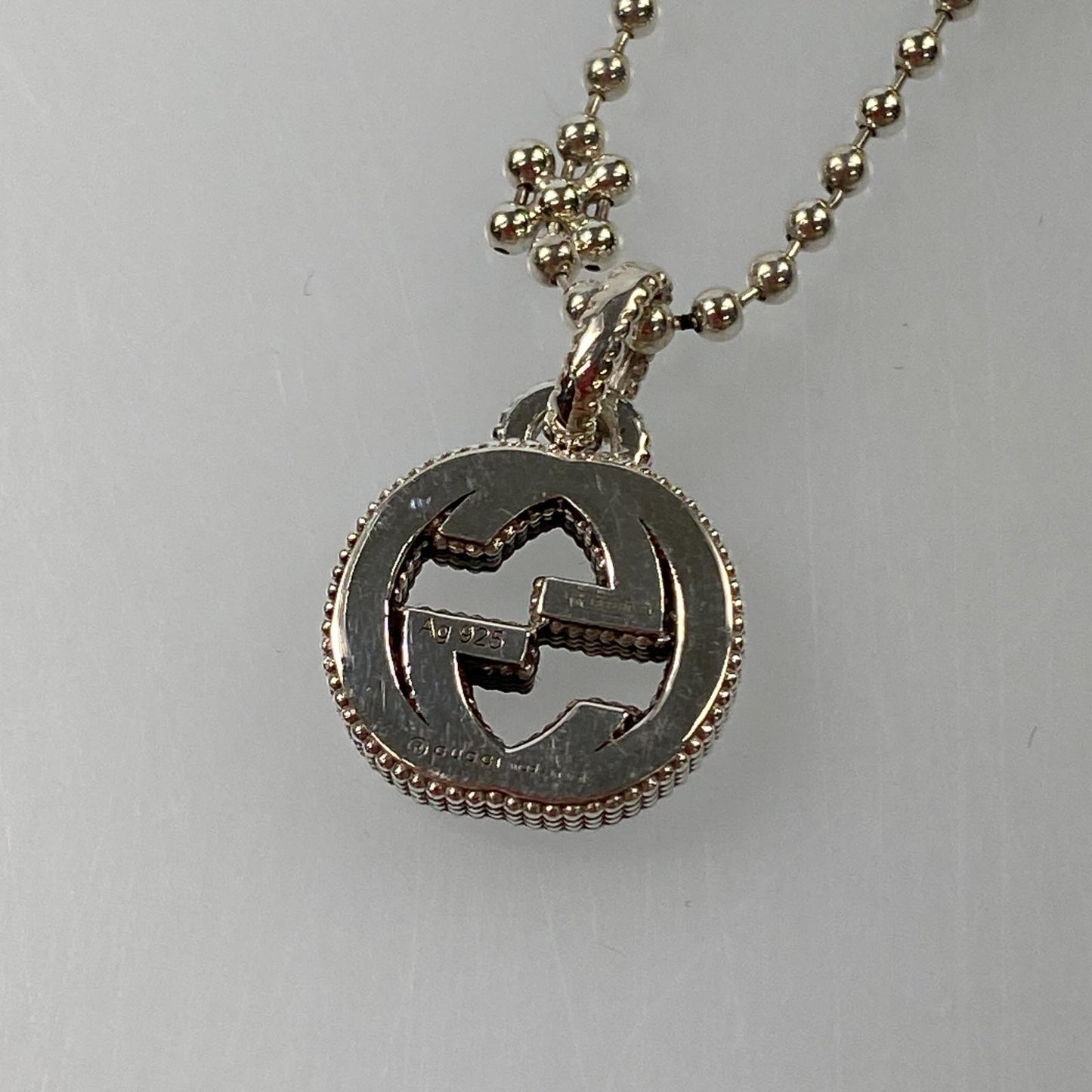【中古】GUCCI | グッチ インターロッキングGフラワー ネックレス 479221