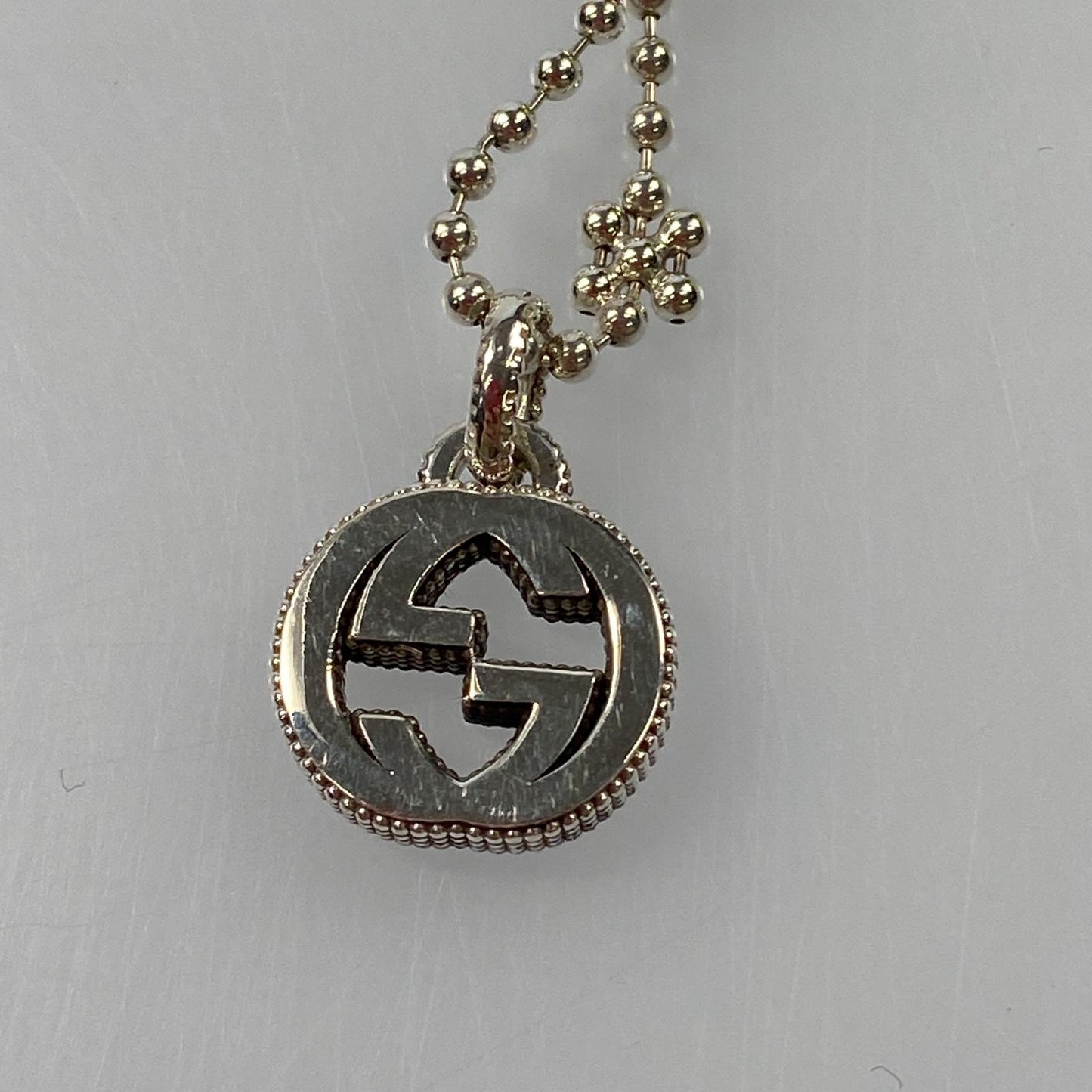 【中古】GUCCI | グッチ インターロッキングGフラワー ネックレス 479221