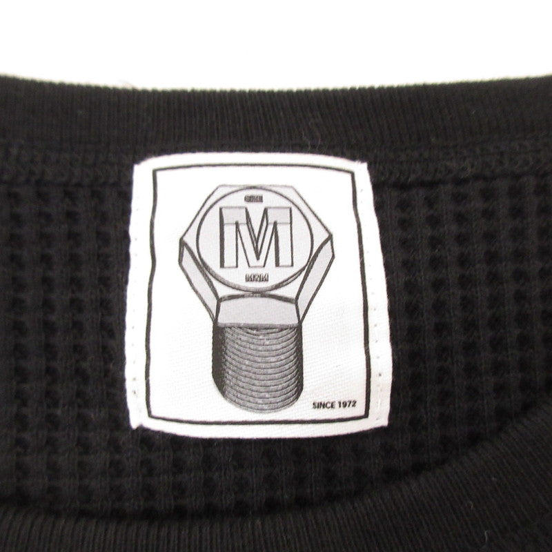 【中古】M&M CUSTOM PERFORMANCE | エムアンドエムカスタムパフォーマンス WAFFLE L/S T-SHIRT 長袖Tシャツ ブラック