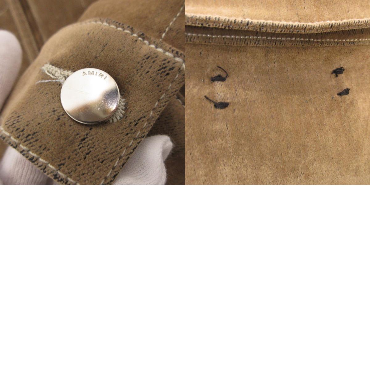 【中古】AMIRI | アミリ LOCKED MA TRUCKER その他アウター SRPS24MDT004 国内正規品 ブラウン サイズ:XL